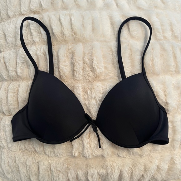 Victoria’s Secret Swim padded push up black bikini top size 34C - Picture 3 of 5